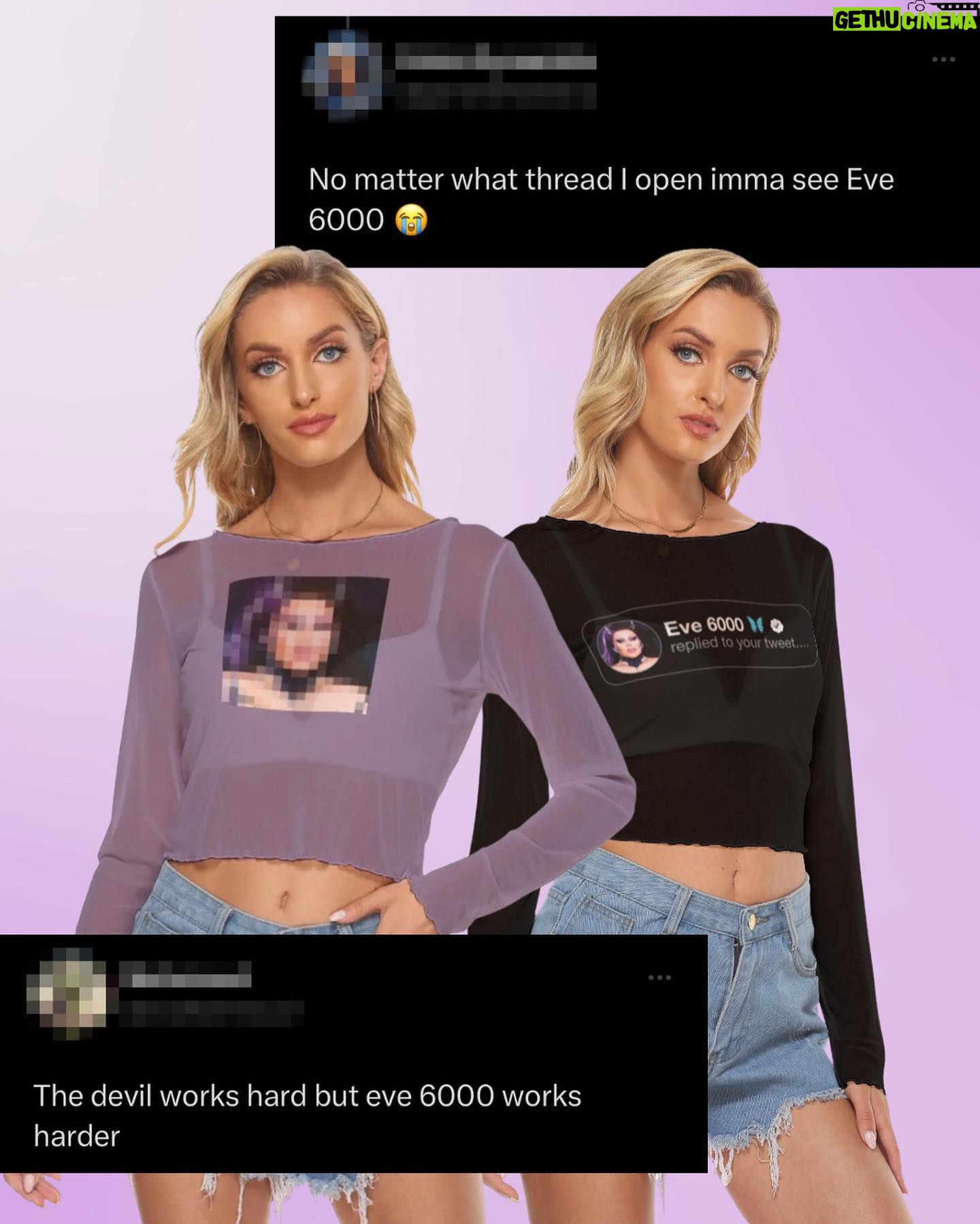 Eve 6000 - 3.2K Likes - The only person im afraid of is @allabouteve6000
.
NEW @allabouteve6000 merch available NOW! šš
