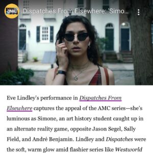Eve Lindley Instagram - Really really proud/excited/humbled to have been included as one of The A.V. Club‘s best TV performances of 2020! Thank you @theavc and #DanetteChavez 🖤🖤🖤 feeling all the good feels 🥰 If you’re so inclined, the whole season is available on @amcplus