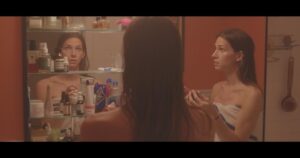 Eve Lindley Instagram - Really trying to get all my bathroom content out there in the Instaworld. Still from “Lenny” written and directed by Vuk Lungulov-Klotz