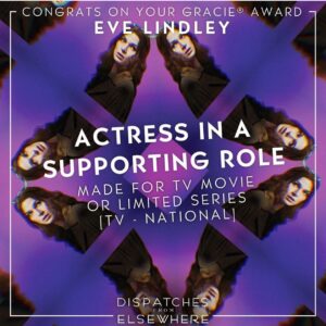 Eve Lindley Instagram - Well damn. I’m so honored and thrilled to be in such amazing company. Thank you @allwomeninmedia for including me! Watch @dispatches_amc through Amazon prime or on the @amcplus app!! 🐟 🧩 👁 🎨
