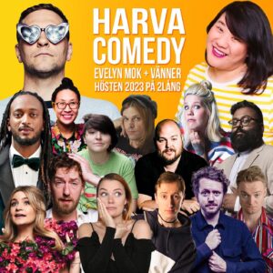 Evelyn Mok Instagram - 🎉 HÖSTEN PÅ HARVA ÄR HÄR! 🎉

🎤 Under fem kvällar i höst bjuds det på skratt på 2lång! Se komikerveteraner slipa på nygamla rutiner, nykomlingar leverera sina bästa skämt & internationella gäster skoja på engelska! Jag själv står och konfar er genom säsongen! Ska bli så ohyggligt kul!

📣 Vi drar igång på @2lang30 14 sept med inga mindre än Carl-Einar Häckner, Kirsty Armstrong, Isak Berg & Adam Elgström!

🎫 Biljetter hittar ni via länken i min profil! 
Vi har earlybird-biljetter för bara 200kr (begränsat antal för varje show)!

🫶 Vi ses i höst på Harva Comedy!

Höstens föreställningar:

14 SEPT
@carleinarhackner 
@fistyarmstrong 
@_isakberg 
@adam.elgstrom 

12 OKT
@ahmedberhan_ 
@harrietkemsley (kör på engelska)
@donataskveselys (kör på engelska)
@wildhjur 

13 OCT - ALL ENGLISH NIGHT
with special guests comedians from the UK!
@harrietkemsley 
@sunilpatelsolutions 
@donataskveselys 
@sunnyvkcomedy 

16 NOV
@nissehallberg 
@johabbed 
@tinabergerus 
@pojkenmedtramsbyxorna 
med gästkonf @potitoz

14 DEC
@magnusbetner 
@isakjansson 
@knyckare 
@doohee81