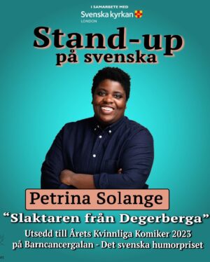 Evelyn Mok Instagram - STAND-UP PÅ SVENSKA 18 MAJ 🇸🇪🎤

I samarbete med Svenska Kyrkan London har fem av Sveriges främsta komiker tagit sig över strömmen för att underhålla alla svenskar i London på svenska i London!

På scen ser ni:

Petrina Solange @petrinasolange , ”slaktaren från Degerberga” är en av Sveriges främsta komiker, korad till Årets Kvinnliga Komiker flera gånger om, har hon en egen stand-upspecial på SVT ”Nu är jag här” och syns även regelbundet i alla svenska humorprogram.

Ato Karlsson @atokarlsson ,publiksnackskungen med över 120k följare online och flertalet virala klipp är en direkt publikfavorit var han än kliver på scen.

Evelyn Mok @evelynmok ,den fd London-svensken som gjort sig en karriär i Storbritannien efter ett decennium i landet har synts i program som Mock the Week (BBC), Hypothetical (DAVE) och även hörts i James Acasters podd Springleaf.

Daniel Sanchez @danielsanchez66 , skämtkungen från Rinkeby som även är satiriker av rang med det egna humorinslaget ”Veckans D.S.” För tidskriften Dagens Nyheter manusförfattare han även för SVTs ”Svenska Nyheter”.

Donatas Kveselys @donataskveselys ,balten från Göteborg som fått Sverige att skratta i flera år, gör äntligen sin London-debut!

Biljetter hittar ni i länken på vår profil! 🎟️

Ni vill inte missa denna fantastiskt roliga kväll i humorns anda! 😂🤣 #svenskstandup #londonswedes #swedishstandup