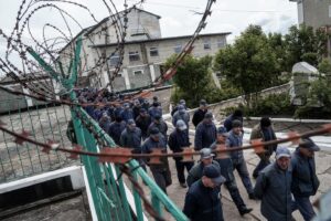 Evgeniy Maloletka Instagram - RUSSIAN PRISONERS OF WAR get to make phone calls home. UKRAINIANS DON’T.

FAR WESTERN UKRAINE — Precious few choices are available to Alexander, a 26-year-old Russian soldier, since his capture: Clothes, meals and the hours of his day are rigidly accounted for in the camp for prisoners of war.
But Ukraine allows Alexander to call home to his family in Kursk, a Russian city about 60 miles (100 kilometers) from the Ukrainian border, and he says that has kept him grounded.
It is a lifeline unavailable to Ukrainian POWs. Now, infuriated Ukrainian families are demanding an end to the phone calls imprisoned Russian soldiers get to make.
“To be able to talk to your loved ones is worth a lot. I’ve already been in prison for almost a year. I’m losing my mind,” Alexander told The Associated Press during a recent visit for several news outlets to Ukraine’s main POW camp, as he completed his work shift. “People are not made of steel.”
He said the brief conversations, closely monitored by his Ukrainian captors, pulled him from the brink of despair – even though for him and all Russian POWs, the calls are growing rarer by the week….

Text LORI HINNANT
https://apnews.com/article/585d93ec00fe7a80a9c520e265ac5a6d