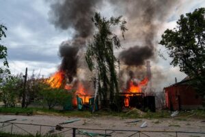 Evgeniy Maloletka Instagram - VOVCHANSK, Ukraine

Ukrainian officials haven’t officially confirmed whether Russian had taken the villages, which lie in a contested “gray zone” on the border of Ukraine’s Kharkiv region and Russia.

The renewed assault on the region has forced more than 1,700 civilians residing in settlements near the fighting to flee, according to Ukrainian authorities. It comes after Russia stepped up attacks in March targeting energy infrastructure and settlements, which analysts predicted were a concerted effort by Moscow to shape conditions for an offensive.

Today us accompanied an evacuation team described empty streets with multiple buildings destroyed and others on fire. The road was littered with newly made craters and the city was covered in dust and shrapnel with the smell of gunpowder heavy in the air. Mushroom clouds of smoke rose across the skyline as Russian jets conducted multiple airstrikes.

“In the current moment, the situation in Vovchansk and the settlements along the border (with Russia) is incredibly difficult. Constant aviation strikes are carried out, multiple rocket missile systems strikes, artillery strikes,” said Tamaz Hambarashvili, the head of Vovchansk City Military Administration.
“For the second day in a row, we evacuate all the inhabitants of our community who are willing to evacuate.”
“I think that they are destroying the city to make (local) people leave, to make sure there are no militaries, nobody. To create a ‘gray zone,’” Hambarashvili said.

Evacuees bade tearful goodbyes to their neighbors as they were taken away from their homes.

“You lie down and think — whether they will kill you now, or in an hour, or in three,” said resident Valentyna Hrevnova, 75. “I hope that they (Russians) will not come, but ours (Ukrainians) will be here.”
Vera Rudko, 72, was among those who left.

“We drove through Vovchansk in the city center,” Rudko said. “I can’t look at this without tears. Everything is trembling. We didn’t sleep these two nights at all.”

#ukraine #russia #war #invasion