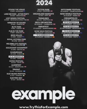 Example Instagram - Where will I see you this summer ? Tag 3 mates below and write the name of the festival you wanna come to and why I should pick you for guestlist plus a backstage drink with me. If you don’t believe me… check the meet and greet video I posted recently on my main feed. Still some surprise dates to announce 👀👀👀👀 

El x