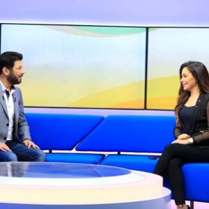 Eyad Nassar Instagram - My interview with @khuloodzahran1 on cbc extra news 
Styled by @nada_hussam
Outfit by @pellini.egypt

#eyadnassar
#interview
#egocomm