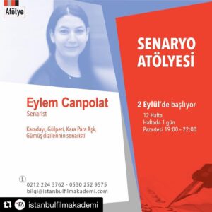 Eylem Canpolat Instagram - Az kaldııı🎈#Repost @istanbulfilmakademi with @get_repost
・・・
Eylem Canpolat ile Senaryo Atölyesi 2 Eylül Pazartesi günü başlıyor.
@eylemmmc
