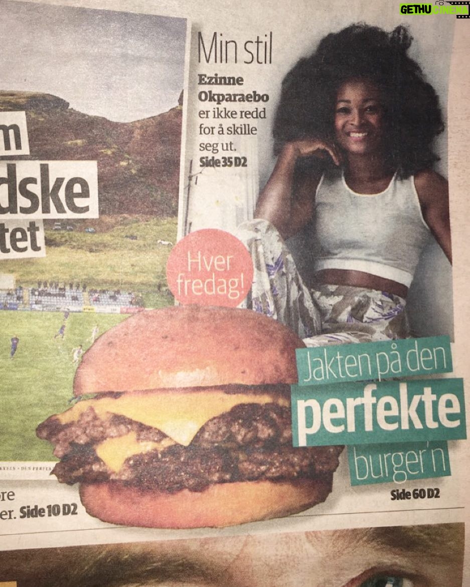 Ezinne Okparaebo - 789 Likes - Burger stealing my spotlight 🙈😂🍔. Takk til @idaeritsland for et flott intervjue i D2