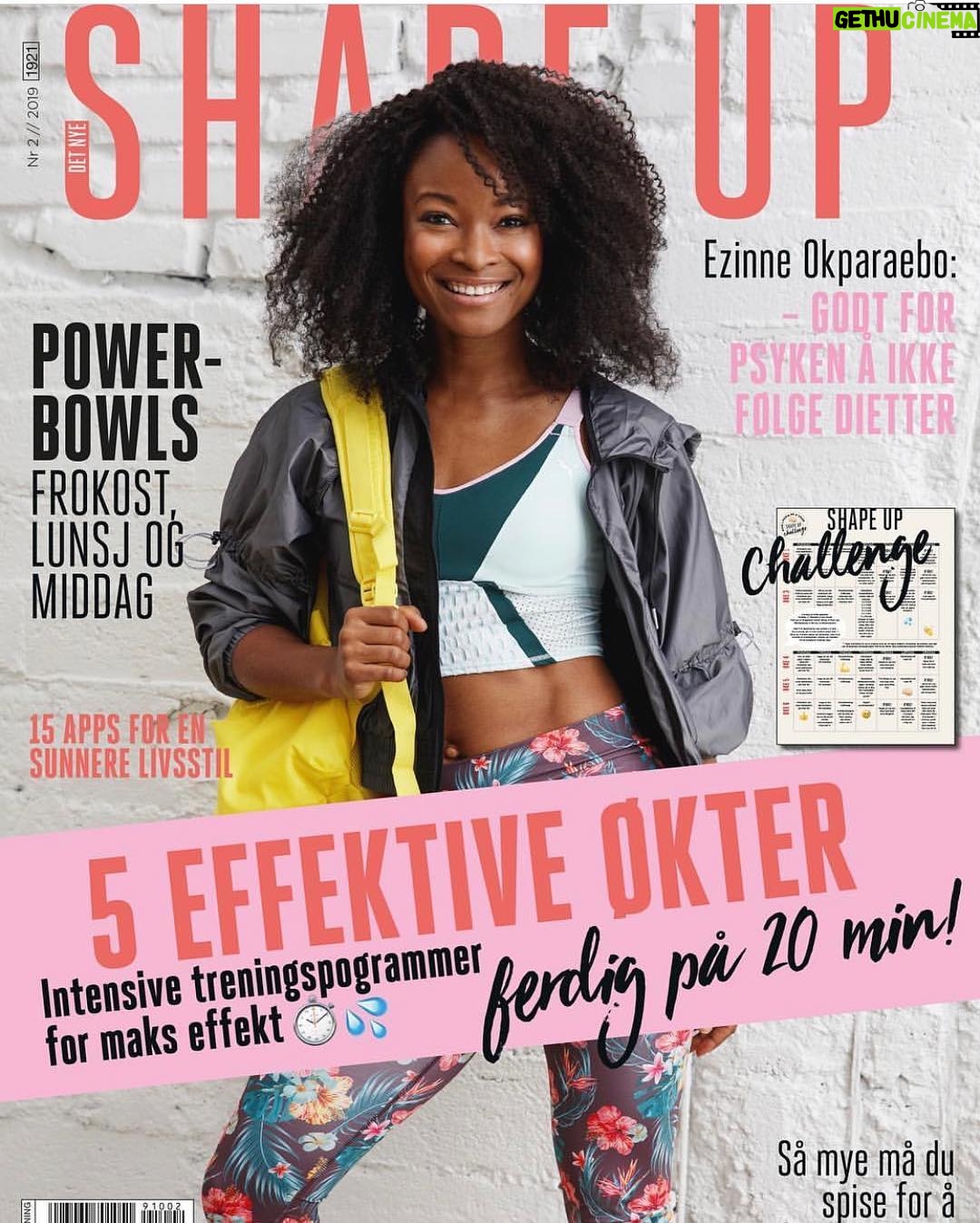 Ezinne Okparaebo - 877 Likes - Cover girl 😊. .
.
Takk til @shapeupnorge for en herlig dag i studio og at jeg fikk pryde forsiden deres. Løp og kjøp denne utgaven, også håper jeg at du blir inspirert 💕💪🏾 . Foto: @rasmusbk. Styling, sminke og hår @annececilieolavesen