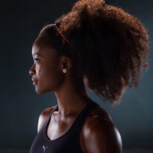 Ezinne Okparaebo Instagram - Melanin ✊🏾❤️. Remember, beauty comes in all shapes, sizes and colors. Be you, do you! Always wear your invisible crown, ladies 👑 #WCW #Ezinspiration #Ezinneathletics