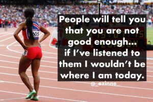 Ezinne Okparaebo Instagram - Believe in yourself despite other people’s doubt and negativity. 💪🏾 #ezinspiration