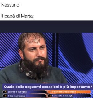 Fabio Balsamo Instagram - Agg’ sbagliato? 😳

#europaleague #laurea #divertente #meme #virale