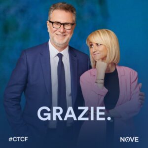 Fabio Fazio Instagram - Risultato storico per la prima puntata di Che Tempo Che Fa:
2,1 milioni di telespettatori e il 10,5% solo sul @nove, quintuplicando la media della rete, e 2,6 milioni e il 13% in simulcast.

È il programma più visto di sempre su @warnerbrosdiscovery_italy_pr.

Sui social con 364 mila interazioni è il programma più commentato della serata.

Grazie, davvero 🙏🏼