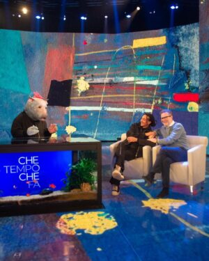 Fabio Fazio Instagram - Interviste del terzo tipo a @chetempochefa … @ghali & @rich_ciolino
