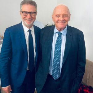 Fabio Fazio Instagram - Un sogno! 
Sir @anthonyhopkins è arrivato!
@chetempochefa #ctcf