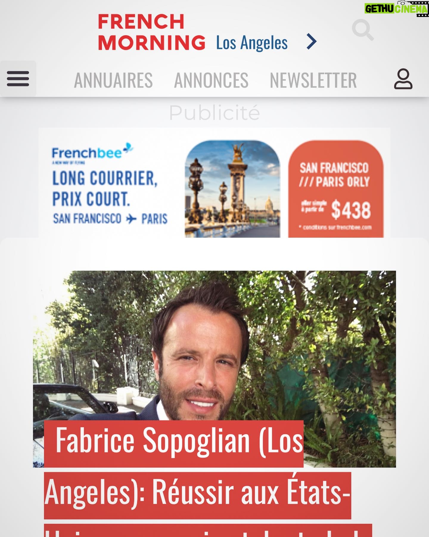 Fabrice Sopoglian - 3 Likes - Mon podcast pour @frenchexpatlepodcast @french.morning a écouter lien dans ma bio en haut ⤴️🎶🔉 #podcast #fabricesopoglian #frenchmorning #frenchexpat