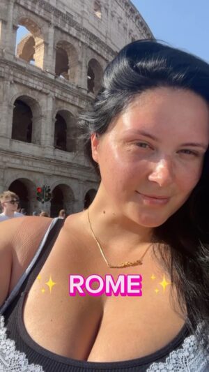Faith Elizabeth Instagram - IF ONLY it was this ✨ easy ✨🥰
My heart is still in Italy 🇮🇹 🎥 
#rome #romeitaly #colleseum #glutenfreerome #travel