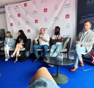 Faith Elizabeth Instagram - @festivaldecannes DAY 6✨
A little sore headed (again) we made our way to the USA Pavilion to support friends @natashamarburger & @maximjago on a pitching panel, joined by @ramfismyrthilofficial She Squad member @isabella_b_t & @filmhedge Josh Harris. 

Here I also had the pleasure of meeting @larissabonaci a filmmaker who attended the @yesshecannes How To Workshop in partnership with @equityuk that we hosted back in 2019- & subsequently attended the festival as a result! Such a wonderful feeling knowing our work is making a difference in people’s lives 🙏🏼 

I also got to chat more with German filmmaker @svenericmaier - this guy has something special going on ✨

Heading for Cafe Roma lunch- where I was almost poisoned but thanks to my savvy eye I just dodged it! 

This evening I attended @amy13baker @therealwinstonbaker 15 year anniversary event with partners filmhedge & got to see @dominicianno & @katiewitkowski 

I then went for dinner with someone I’d recently met- who unfortunately didn’t have good intentions (🙄) my BS radar was obviously malfunctioning that day… 

A lucky escape & I was back in good company enjoying relaxing drinks at the @mondriancannes (formerly the grand!) with the incredibly talented director I met at @cbffwales @danbronzite (another one to watch!!) & the girls @kerry.corran @natashamarburger @alidapantone 
💃💃💃🥂🥂🥂

#festivaldecannes #cannesfilmfestival #cannes2023 #festivaldecannes2023 #yesshecannes #shesquad