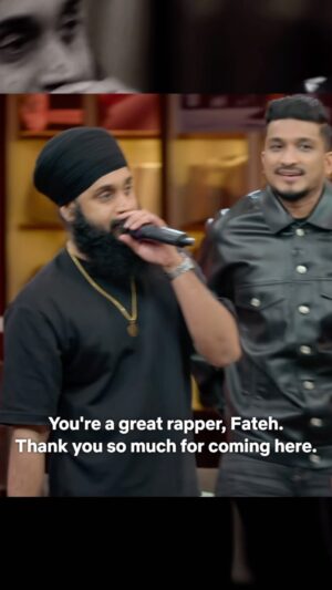 Fateh Doe Instagram - Thank you @kapilsharma bhaji for having me 🙏🏾

Shout out to the bros @karanaujla @vivianakadivine & @badboyshah @deeprehaan @team.kapilsharma 

Song: FAME - Fateh