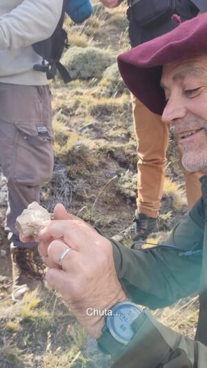 Felipe Braun Instagram - En Sierra Baguales encontramos madera de Notofhagus de millones de años!  @estancia.cerroguido 
Podríamos no haberlas visto, porque parecen piedras, pero al mirarlas bien de cerca y con la explicación de Daniela, guía de Cerro Guido, pudimos comprender de qué se trataba...
¿Se han encontrado alguna vez con madera petrificada?
¡Los leo!
.
.
.
#SobrelaTierra #felipebraun #cerroguido #naturalezachile #trekkingchile