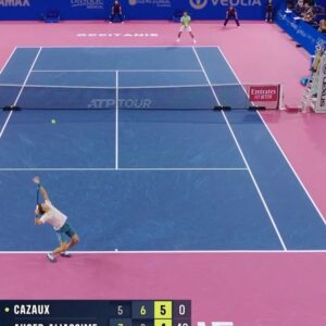 Félix Auger Aliassime Instagram - WHAT A MATCH 🤯 @felixaliassime defeats Cazaux in a thriller!
.
#tennis #tennistv #atptour #augeraliassime #cazaux #osdf24