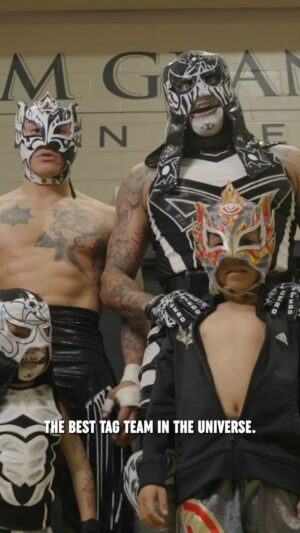 Fénix Instagram - EXCLUSIVE! Hot off of their win against @TheAustinGunn & @TheColtenGunn, @ReyFenixMX, @penta_zero_miedo and @TheHypemanAlex have a message for The #BangBangGang before their match for the Unified World Trios Championships TOMORROW NIGHT at #AEWDoN!