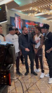 Fernando Vargas Jr. Instagram - TOMORROW night @amadofvargas shows who he is to the boxing world 🌟🌎🥊 We’re just a proud family supporting him for his moment. You DONT wanna miss this event tomorrow on @fanmio . The talk is over 😤🔥🔥