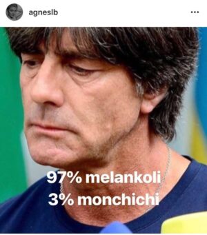Filip Hammar Instagram - Hon är fan genial, min fina tjej. Vem - förutom hon hon - hade fått för sig att trycka upp en limited edition-bok med Jogi Löw-humör-bilder? Gå in på @agneslb instastory och klicka på ”höjdpunkter”, så får du njuta av de bästa ögonblicken från denna vackra och oväntade följetong om en av världens mest plågade människor. DM:a Agnes och beställ ditt eget exemplar! En tysk coffe table-version kommer även att släppas före jul.