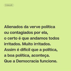 Filipe Vargas Instagram - Esta e a próxima crónica terão como pano de fundo as eleições que se avizinham. Numa conversa pública, Manuela Carmena disse que as pessoas não estão nem aí para o que dizem os políticos, não podia concordar mais com ela. A ideia que nos fica é que a maioria dos políticos deixou de ter um pé no mundo real. Vemos congressos, discursos inflamados, troca de cadeiras, vitórias pessoais e tudo isto nos parece um episódio mau de House of Cards.

Crónica de @filipevargas. 
➡️ Lê tudo em setentaequatro.pt
