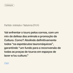Filipe Vargas Instagram - Como cidadão e actor preocupo-me com o futuro da Cultura, e como tal iria viajar pelos programas dos principais partidos, na esperança de encontrar políticas culturais minimamente delineadas. Ainda bem que o fiz, porque se dependesse dos debates não ficaria com nenhuma ideia sobre os planos dos candidatos para um sector tão vital como é a Cultura. 

Crónica de Filipe Vargas.
➡️ Lê tudo em setentaequatro.pt