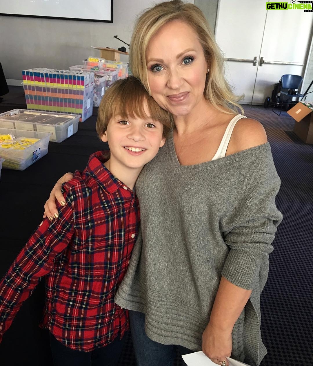 Finn Carr - 6.2K Likes - The best day ever meeting and working along side Leigh-Allyn Baker at #projecthollywoodhelpers what a great day! ❤️