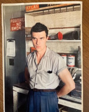 Finn Wittrock Instagram - Found a continuity photo from the final day of shooting on @ratchednetflix - a rare event that the last day of shooting was the last scene of the season. And made me miss life before masks.