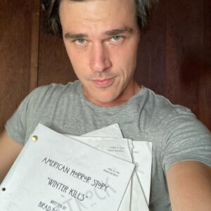 Finn Wittrock Instagram - The final episode of AHS: Red Tide airs tonight and I dug up a few photos from our wild time shooting it. I am a notoriously bad taker of behind the scenes pictures but I’ve  been wanting to remember our time in beautiful Provincetown and the journey we all took on this epic incarnation of the show. Thanks for all of it @mrrpmurphy and @johnnygray5 and @loniisalwayslooking - watch @ahsfx tonight! Or, you know, any other time.