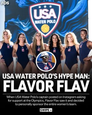 Flavor Flav Instagram - Flavor Flav is sponsoring the U.S. Women’s Water Polo team on their quest for Olympic gold 🤽

See more of Flav’s interview in our bio. 

#olympics #paris #paris2024