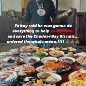 Flavor Flav Instagram - FLAVOR FLAV::: took my family to @redlobster and ordered the whole menu,!!! 👍🏾👍🏾👍🏾