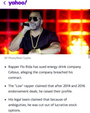 Flo Rida Instagram - Check out my exclusive interview with Andrew Ross Sorkin regarding my instrumental roll building the Celsius brand. Don’t believe me…(swipe left) @sorkinsays twitter @andrewrsorkin @squawkcnbc
