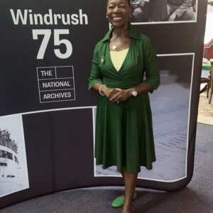 Floella Benjamin Instagram - Had the most thrilling time today at the National Archives celebrating #Windrush75 with hundreds of schoolchildren on Zoom sharing my story of Coming to England and answering their questions @UkNatArchives ❤️