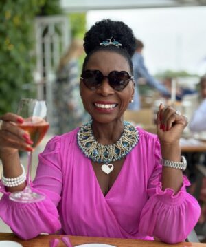Floella Benjamin Instagram - Afternoon tea in the Royal Box @Wimbledon was scrumptious ❤️