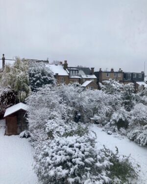 Floella Benjamin Instagram - This scene bring back wonderful childhood memories of when I saw snow for the first time when I came to England in 1960 ❤️