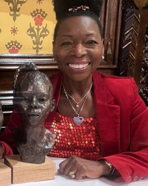 Floella Benjamin Instagram - A beautiful maquette for the magnificent National Windrush Monument by the talented Basil Watson. She represents the little children like me who arrived at Waterloo Stn during the #Windrush era. I love her ❤️