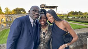Floella Benjamin Instagram - Great to meet up with two of my #Playschool Babies Edward and Naomi at the Windsor Castle Coronation celebration @edward_enninful