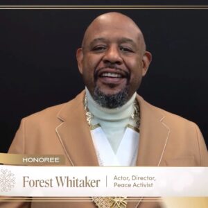 Forest Whitaker Instagram - Thank you to @peacetechlab for presenting me with the International Peace Honors - it is an honor for me that I dedicate to all the women and men who never let adversity hamper their quest for peace, notably today in Ukraine.