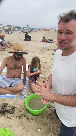 Forrest Griffin Instagram - Fun Fact Friday From Forrest! Sand fleas, aka ocean nuggets. 🌊 @jumanjijonplants #fact #funfacts #funfact #sandfleas #pacificbeach #sandiego #ocean #beachlife #factsonly #facts💯 #funfacts #delicacy #beach #oceanside #funfactsoftheday #funfactfriday #sand #critters #factsonfacts #beachday #beachlover