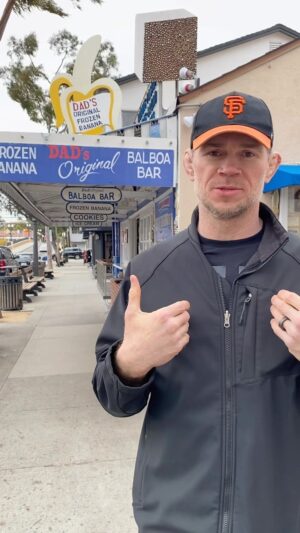 Forrest Griffin Instagram - Fun Fact Friday From Forrest! Gone bananas! 🍌🍌🍌🍌🍌 @balboaislandca #balboaisland #balboa #banana #bananas #itsbananas #frozenbanana #treat #newport #newportbeach #fact #funfact #funfacts #aprilfools #true #maybe #whoknows
