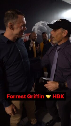 Forrest Griffin Instagram - A meeting of two LEGENDS at the @ufc APEX for #NXTBattleground!