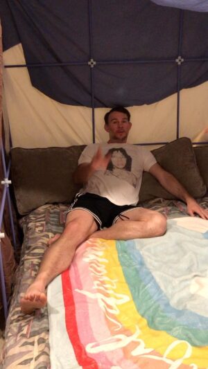 Forrest Griffin Instagram - Fun Fact Friday From Forrest! Breaking the law #mattresstags #funfactfriday why yes that is my bed fort #mattress #tag #tags #itsthelaw #facts #funfact #funfacts #funfactfriday #itstrue #lookitup