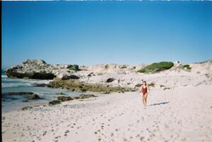 Frances Sholto-Douglas Instagram - Me.. on a beach.. it is what it is.. but what is it?