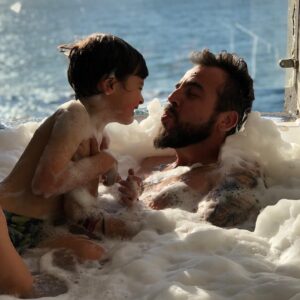 Francisco Kaminski Instagram - #amordepadre te amo y te amare siempre @supermarianok #familia👪 lo mejor!
