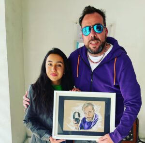 Francisco Kaminski Instagram - Quiero agradecer públicamente a este tremendo talento chileno! @creartefernanda mil gracias y eres muy pero muy talentosa! #retrato