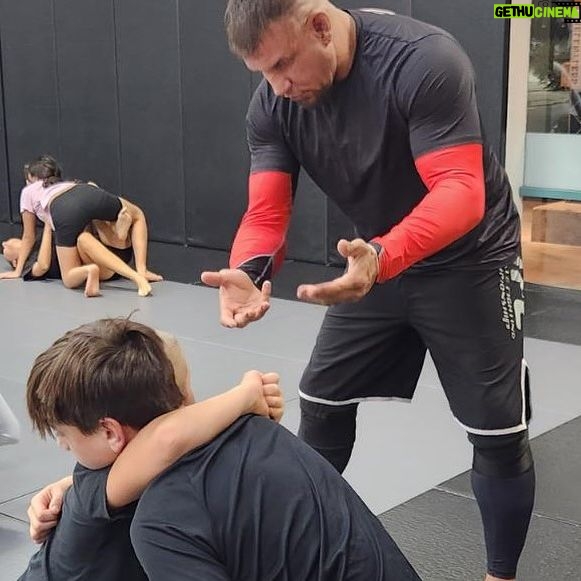 Frank Mir - 574 Likes - As a competitor, you learn about yourself as a teacher you learn about your art. Priceless moments teaching one of my students Cash and my son.